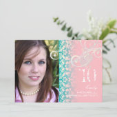 van de klasse/Grunge/Swirls/Damascus/Afstuderen Kaart (Staand voorkant)