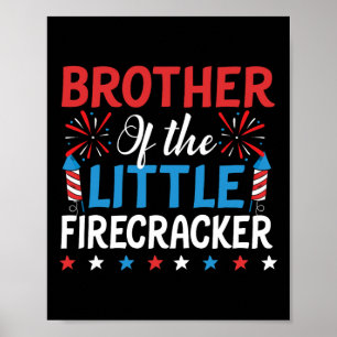 Van de kleine voetganger Shirt 4 juli geboorte Poster