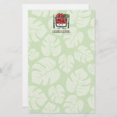 Van de komHawaï van de por van de de ruwe Briefpapier (Voorkant / Achterkant)