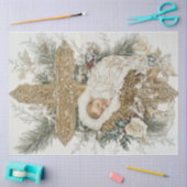 Van de kribbe naar het kruis tissuepapier (Craft)