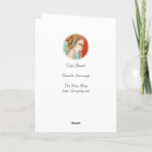 Van de "lichte Drager" het Wenskaart Feestdagen Kaart (Achterkant)