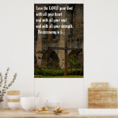 Van de LORD, van je God Poster (Keuken)