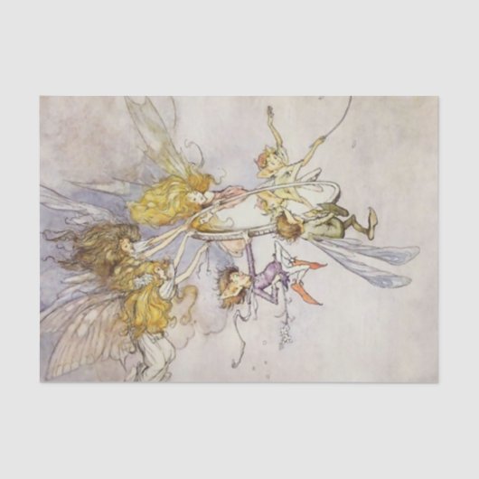 "Van de Magische Spiegel" door een Duncan Carse Tissuepapier (Voorkant)