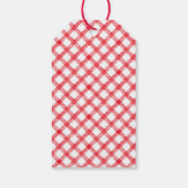 Van de markt boeren rood moderne bruidsdouche cadeaulabel (Achterkant)