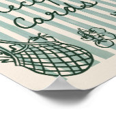 Van de markt handgetekend bruidsdouche recept poster (Hoek)