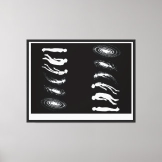 "Van de mensheid naar de kosmos - Evolutie naar Ga Canvas Afdruk