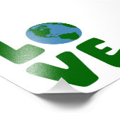 Van de moeder Aarde planeet houden Foto Afdruk (Hoek)