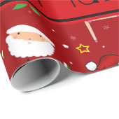 Van de naam rode Kerstmis van de douane de Cadeaupapier (Rol Hoek)