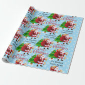 Van de naam van het kerstkind: Merry kerstwrapping Cadeaupapier (Uitgerold)
