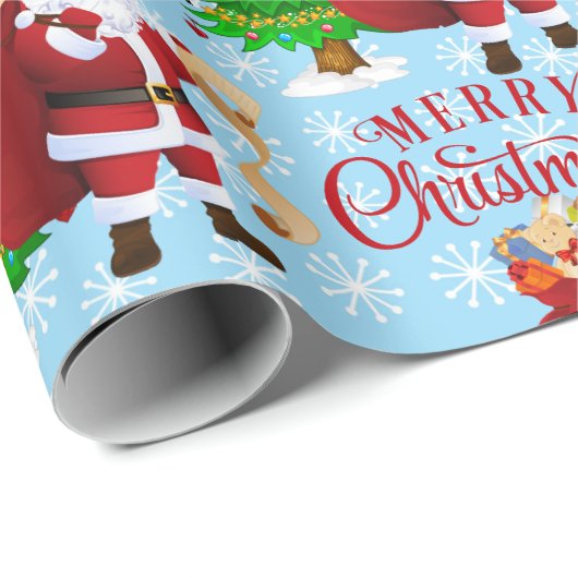 Van de naam van het kerstkind: Merry kerstwrapping Cadeaupapier (Rol Hoek)