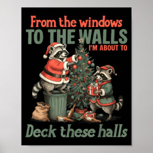 Van de ramen naar de muren ga ik deze hal decorere poster