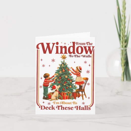 Van de ramen tot de muren ga ik deze zaal versiere kaart (Voorkant)