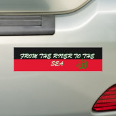 Van de rivier naar het Zee Bumpersticker (Op auto)