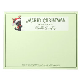 Van de schrijfster - Kerstkat Notitieblok