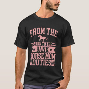 Van de Schuur naar de Bank Paard Moeder Taken Paar T-shirt