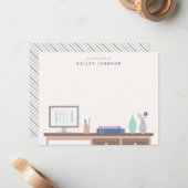 Van de Stationery - Midnight Notitiekaartje (Voorkant / Achterkant in situ)