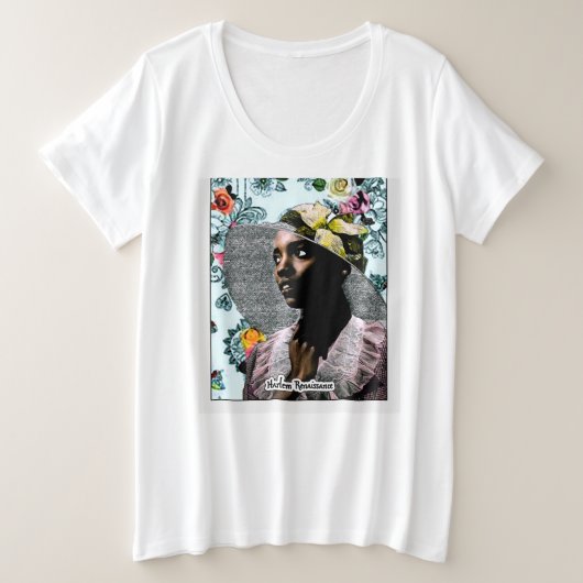 Van de straten van Harlem naar uw kast. Grote Maat T-shirt (Design voorkant)