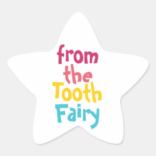 Van de tandenfee Schattige plezier Ster Sticker