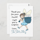 Van de Tooth Fairy Briefkaart (Voorkant / Achterkant)