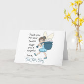 Van de Tooth Fairy Kaart (Gele Bloem)