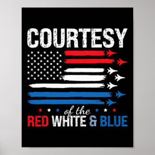 van de USA rood wit en blauw 4 juli vrouwen me Poster