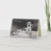 Van de Valentijnsdag van Dals ~- Wenskaart Feestdagen Kaart (Voorkant)