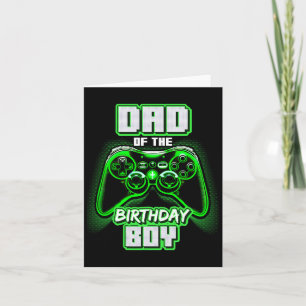 van de verjaardag jongen matching video game verja kaart