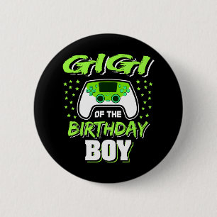 Van de Verjaardags Jongen Videospel Decoraties Ronde Button 5,7 Cm