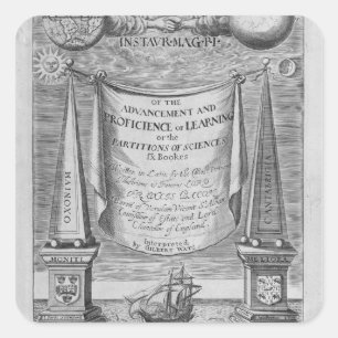 "Van de vooruitgang en de vaardigheid van het lere Vierkante Sticker