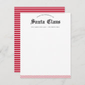 Van de werkplaats van de kerstman briefpapier, kaa notitiekaartje (Voorkant / Achterkant)