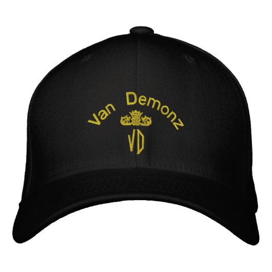 Van Demonz Gold Edition Casquette brodé (Devant)