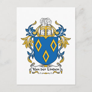 Van der Linden Family Crest Briefkaart