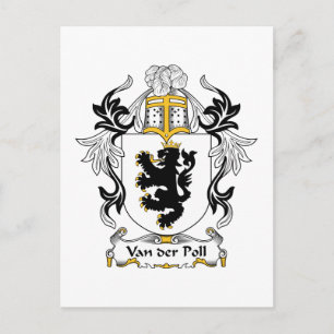 Van der Poll Family Crest Briefkaart