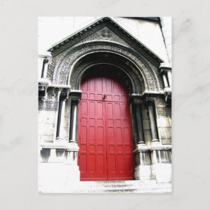 Van deur naar Sacre Coeur Briefkaart