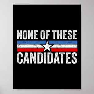 Van deze kandidaten 2024 Nikki Haley Nevada Biden Poster
