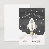 Van deze Valentijn van het Kind van de World Buite Kaart (Voorkant / Achterkant)