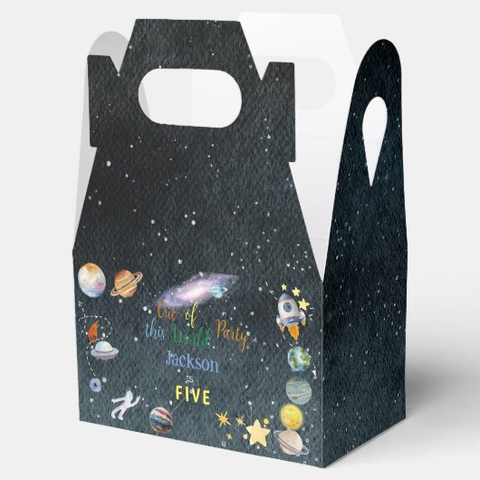 Van deze wereld avontuurlijke kinderverjaardag bedankdoosjes (Geopend)