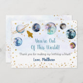 Van deze wereld galaxy Blue Gold bedankt (Voorkant / Achterkant)