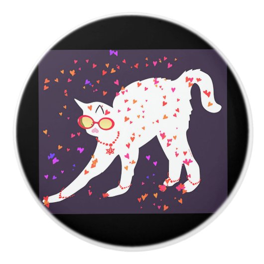 VAN DIE KAT KERAMISCHE KNOP (Voorkant)