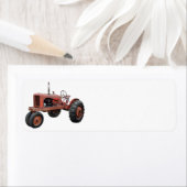 Van die oude riusttractoren etiket (Insitu)