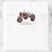 Van die oude riusttractoren ronde sticker (Tas)