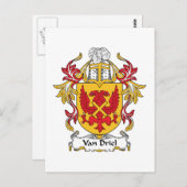 Van Driel Family Crest Briefkaart (Voorkant / Achterkant)