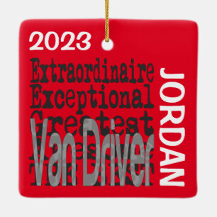 Van Driver Buitengewoon CUSTOM Keramisch Ornament
