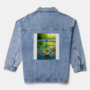 Van druppel tot leven: de geboorte van een vis denim jacket
