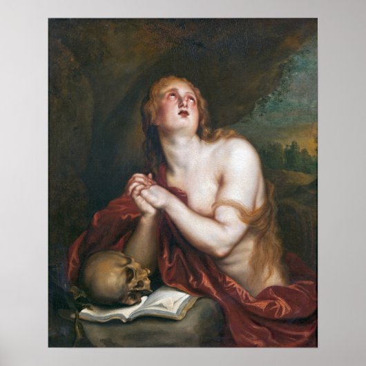 Van Dyck - de Penitent Magdalen Poster (Voorkant)