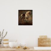 Van Dyck - Een grijs paard Poster (Keuken)