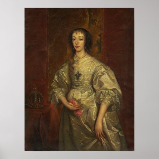 Van Dyck - Henrietta Maria Poster (Voorkant)