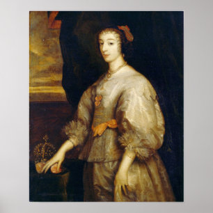 Van Dyck - Koningin Henrietta Maria Poster
