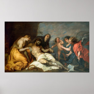Van Dyck - Lamentatie over de dode Christus Poster