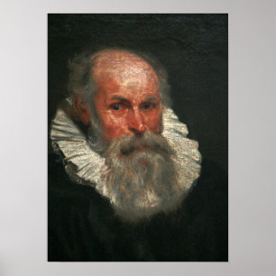 Van Dyck - portret van oud Man Poster